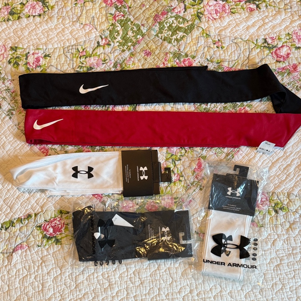 Nike and Under Armour Headbands